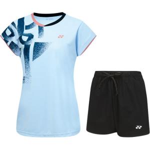 YONEX Женский комплект одежды Casual Suits Pearl Blue топ + Black низ