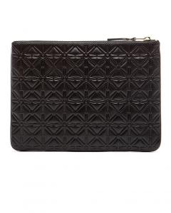 Клатч с тиснением звезды Comme Des Garcons, черный