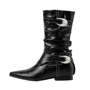 Женские ботинки Nordic Mystic Realm MIAOLV, черный[Button Upgraded]Fleece-Lined