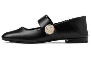 CHARLES&KEITH Маленькие черные женские балетки Мэри Джейн на плоской подошве 1,5 см, цвет Black