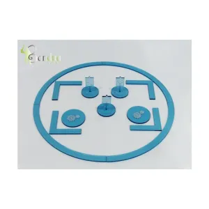 Набор жетонов «Военная машина» — синий, Gaming Accessories - Tokens (Bandua Wargames)