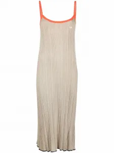 Платье миди в рубчик Diesel, бежевый