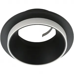 Потолочный светильник CAROSSO GU10 1 шт. Потолочный светильник в черном и белом цветах из алюминия - без GU10 - 35 Вт Eglo, черный