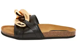 Кожаные шлепанцы с цепочкой JW Anderson, Original Shoe Box Included