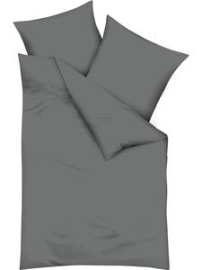 Тонкое фланелевое постельное белье антрацитового цвета kaeppel, 135x200 см (80x80 см)