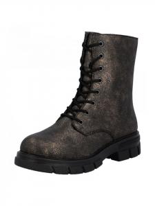 Коричневые ботинки на шнуровке rieker