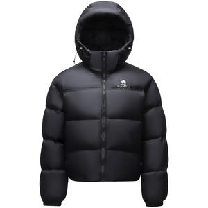 Пуховик женский с капюшоном утепленный Puffer CAMEL, phantom черный