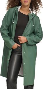 Женская классическая парка-дождевик Levi's с капюшоном, темно-зеленый