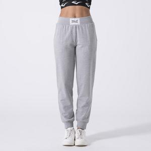 EVERLAST КУЛЬТОВЫЕ БРЮКИ С МАНЖЕТАМИ ПО НИЖНЕМУ ПОДОЛУ СЕРЫЙ МЕЛАНЖЕВЫЙ ХЛОПОК, ПОЛИЭСТЕР