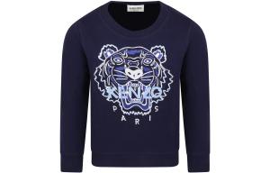 Толстовка детская Kenzo с принтом, синий