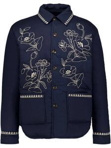 Куртка-рубашка с вышивкой Baziszt, синий