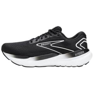 Brooks Кроссовки Glycerin 21 с низким верхом, противоскользящие, износостойкие, мужские, черно-белые, свободный крой