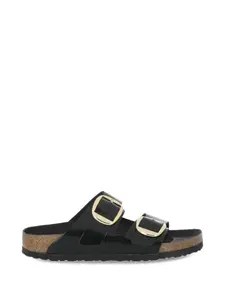 Босоножки Arizona Big Buckle без каблука Birkenstock, черный
