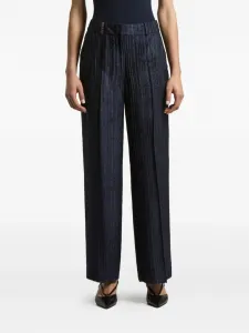 Брюки с плиссированной фактурой Peserico, синий