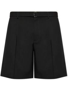 Шорты из натуральной шерсти Lanvin, черный