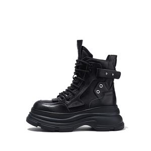 BELLALILY Женские черные ботинки Crew Martin