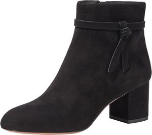 Женские ботильоны Pazzion с элегантной закрытой круглой ноской, низким каблуком-блоком, застежками-молниями по бокам, декоративными узлами, короткой посадкой, универсальные деловые рабочие туфли, размеры 4-16 US, Black