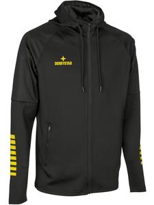 Тренировочная куртка "Primo V24" с капюшоном черного цвета Derbystar
