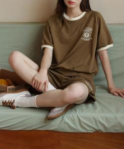 Комплект из футболки и шорт с вышитым логотипом aimoha select Aimoha - Select -, цвет Brown