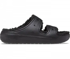 Классические уютные сандалии Cozzzy Crocs мужские, цвет Black / Black