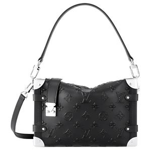 Монограмма Тисненая Телячья Кожа Боковой Чемодан Черный LOUIS VUITTON