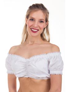 Edelnice Блузка-дирдль Ирина в белом цвете