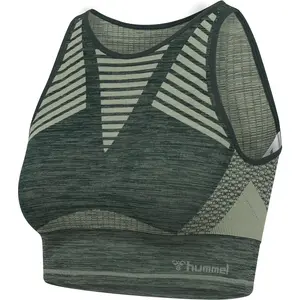 Спортивный топ Hummel Vera Seamless, зеленый