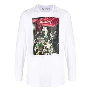 Футболка fw20 caravaggio print long sleeve swea Off-White, белый