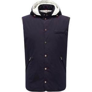 Мужские жилеты Brunello Cucinelli, темно-синий