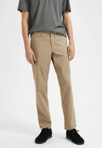 Новые брюки чинос с гибким профилем, пробег как у нового автомобиля. Selected, Greige