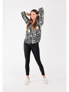 KEY LARGO Блузка "Mood" в бело-черном цвете