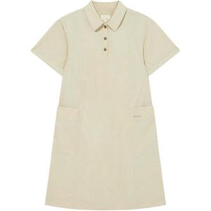 SS25 платье с короткими рукавами Women's COVERNAT, бежевый
