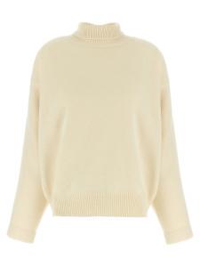 Свитер с высоким воротом JIL SANDER, белый