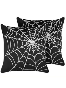 Декоративная подушка Beliani 2er Set Deko LYCORIS, черный/белый
