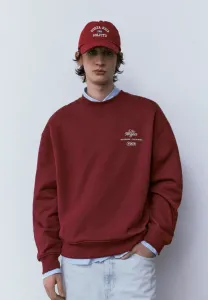 Толстовка с круглым вырезом Pull&Bear, Bordeaux