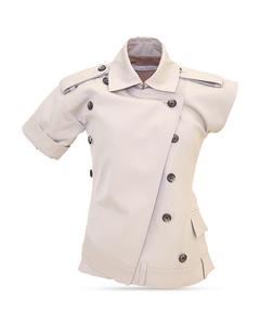 Много пуговичная скрученная рубашка rokh, коричневый/бежевый