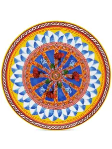 Тарелка с узором Carretto Dolce & Gabbana, красный