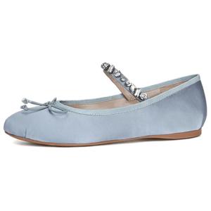 Плоские туфли Мэри Джейн для женщин TAFN, синий