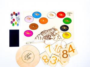 Пазл с лягушками и мухами, реальные картинки, математика, счет, цвета, картографирование Inna marka