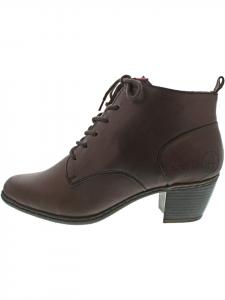 Rieker Коричневые ботильоны на шнуровке