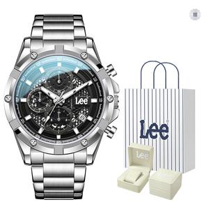 Lee Часы Wrist Watch Quartz Movement Metal Strap Gray Dial Men's Watch Node Holiday Classic Gift Box, 69LEF-M495ASDS-17SY-GBL
