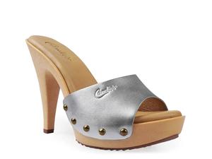 Сандалии Candie's Viviana OMG Platform Sandal, Silver Leather