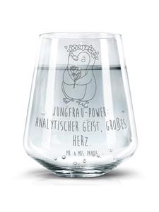 Стакан для питья с надписью "Дева" на прозрачном фоне. Mr. & Mrs. Panda