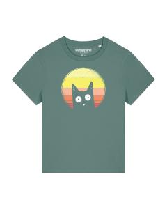 Рубашка Watapparel Sunset Cat, зеленый