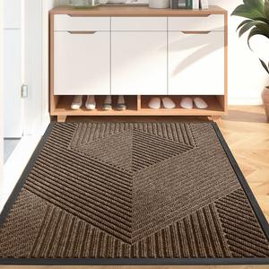 Dajiang Ковер 80х120 см для прихожей, грязеотталкивающий, самоочищающийся, нескользящий, Tango - Beige [5-Year Wear-Resistant/Long-Lasting]