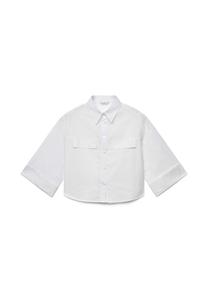 Блуза Calliope CROP CON TASCONI, Bianco Ottico/Off-White