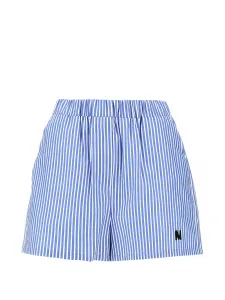 Полосатые шорты Msgm, синий