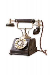 Декоративный телефон Upavon черный Loberon, черный