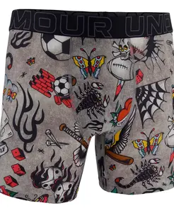 Мужские печатные боксеры Performance Tech Mesh 6" Under Armour