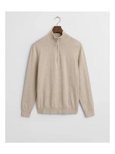 Hackett London Футболка с застежкой-молнией, бежевого цвета